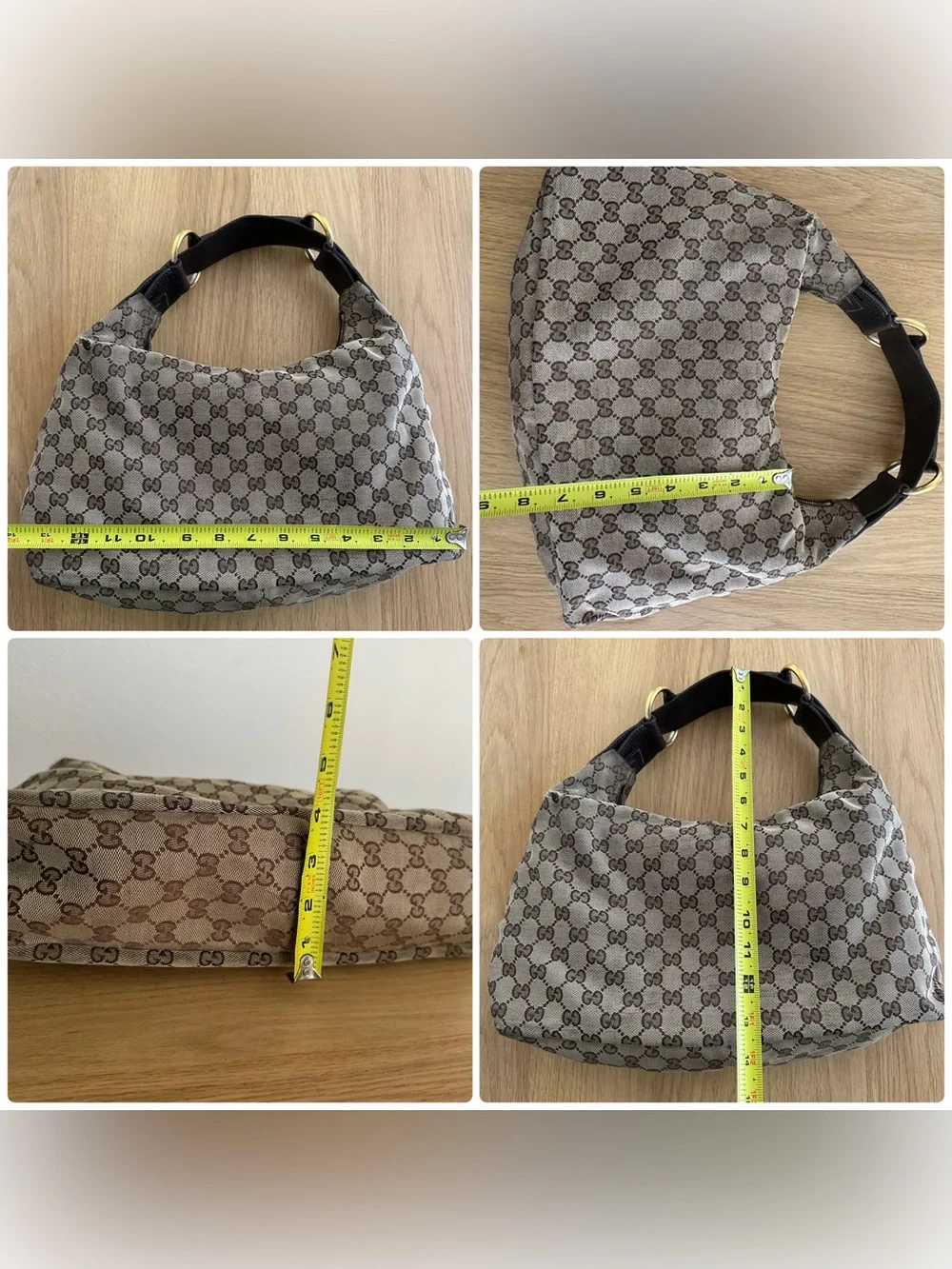 Gucci Horsebit hobo shoulder bag with COA - Picture 7 of 16